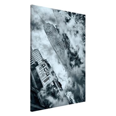 Magnettafel - Fassade des Empire State Buildings - Memoboard Hoch