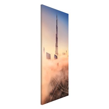 Magnettafel - Himmlische Skyline von Dubai - Memoboard Panorama Hochformat 2:1