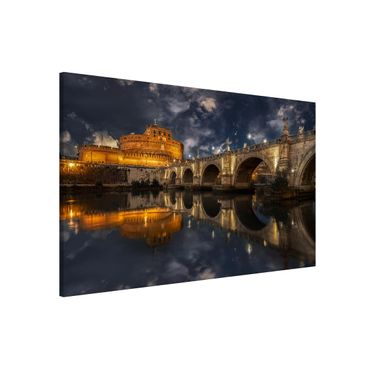 Magnettafel - Ponte Sant'Angelo in Rom - Memoboard Quer