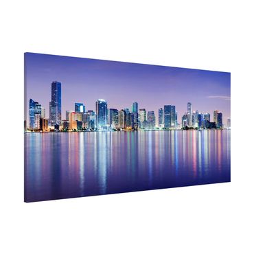 Magnettafel - Purple Miami Beach - Memoboard Panorama Quer