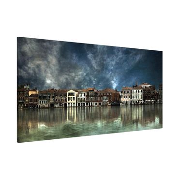 Magnettafel - Reflexionen in Venedig - Memoboard Panorama Quer