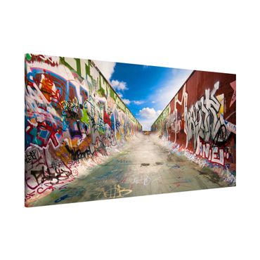 Magnettafel - Skate Graffiti - Memoboard Panorama Quer