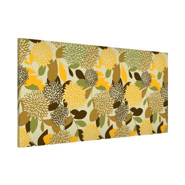 Magnettafel - Vintage Flowers - Memoboard Panorama Quer