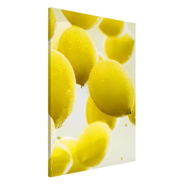 Magnettafel - Zitronen im Wasser - Memoboard Hoch