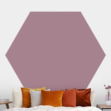 Hexagon Mustertapete selbstklebend - Malve
