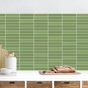 Küchenrückwand - Metro Fliesen - Grün