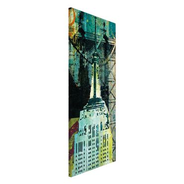 Magnettafel - NY Graffiti Empire State Building - Hochformat 1:2