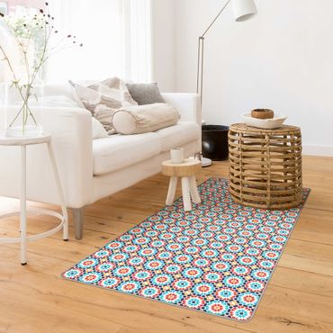 Teppich - Orientalisches Muster mit bunten Blüten