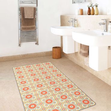 Teppich - Orientalisches Muster mit bunten Kacheln