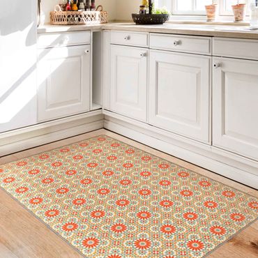 Teppich - Orientalisches Muster mit bunten Kacheln