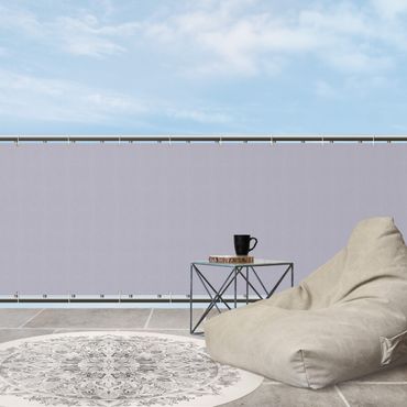 Balkon Sichtschutz - Pastell graues Violett