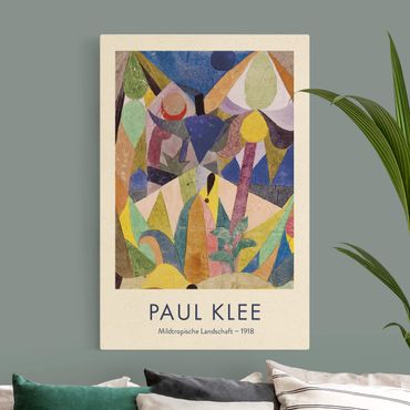 Leinwandbild Natur - Paul Klee - Mildtropische Landschaft - Museumsedition - Hochformat 2:3