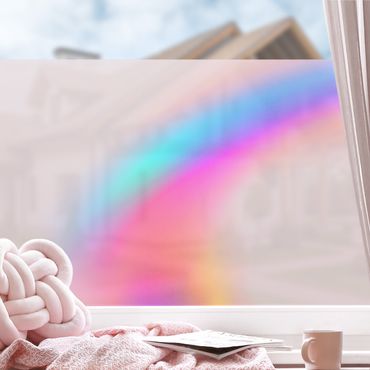 Fensterfolie - Sichtschutz - Pinker Farbschwung - Fensterbilder