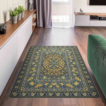Teppich - Prächtiger Ornamentteppich grün