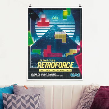 Poster - Retro Gaming Klassiker - Hochformat 3:4