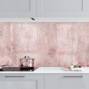 Küchenrückwand - Rosa Korallengrund
