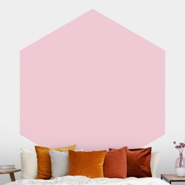 Hexagon Mustertapete selbstklebend - Rosé