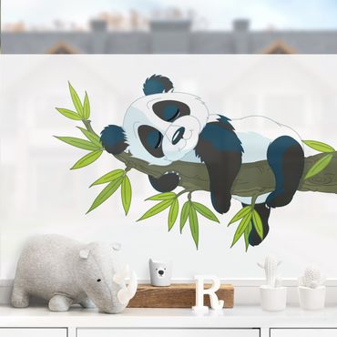 Fensterfolie - Sichtschutz - Schlafender Panda - Fensterbilder