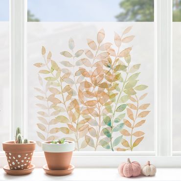 Fensterfolie - Sichtschutz - Sommerlicher Blätterreigen - Fensterbilder