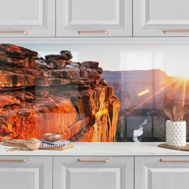 Küchenrückwand - Sonne im Grand Canyon