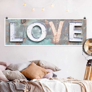 Poster - Streetart Love - Panorama 3:1