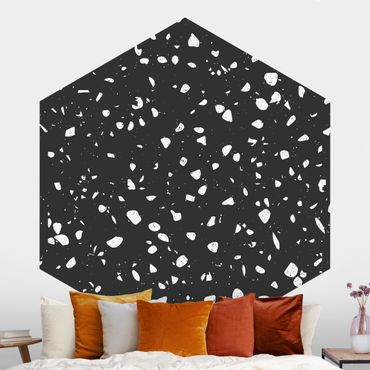 Hexagon Fototapete selbstklebend - Terrazzo Muster Palermo