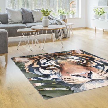Teppich - Tiger im Dschungel