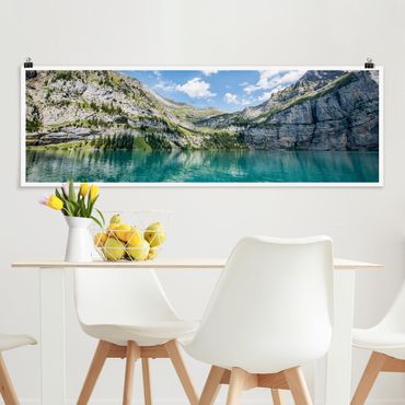 Poster - Traumhafter Bergsee - Panorama 3:1