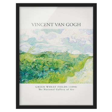 Bild mit Rahmen - Van Gogh - Weizenfelder