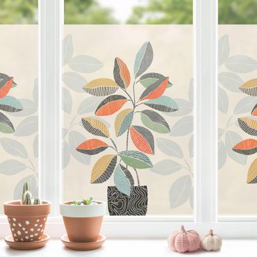 Fensterfolie - Sichtschutz - Vase III - Fensterbilder