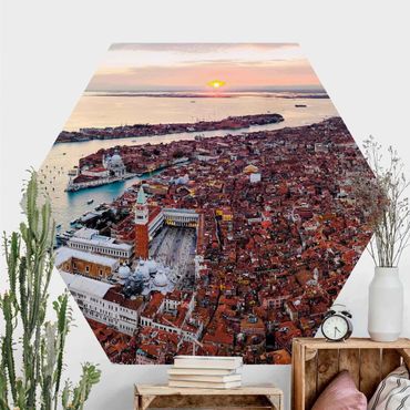 Hexagon Fototapete selbstklebend - Venedig