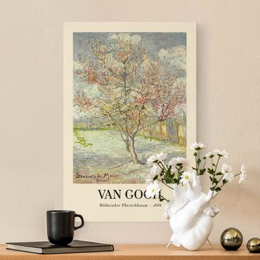 Leinwandbild Natur - Vincent van Gogh - Blühender Pfirsichbaum - Museumsedition - Hochformat 2:3