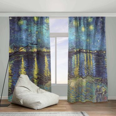 Vorhang - Vincent van Gogh - Sternennacht über der Rhône
