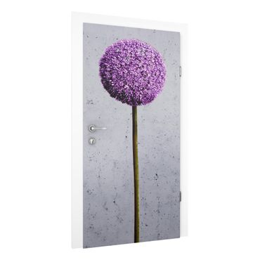 Türtapete - Allium Kugel-Blüten