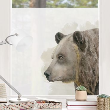 Fensterfolie - Sichtschutz - Waldfreunde - Bär - Fensterbilder
