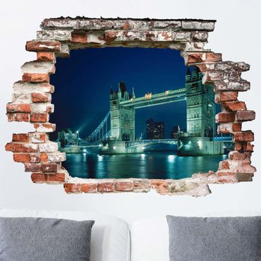 3D Wandtattoo - Tower Bridge - Quer 3:4