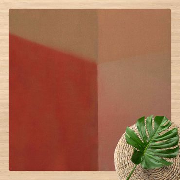 Kork-Teppich - Warme Farbflächen - Quadrat 1:1