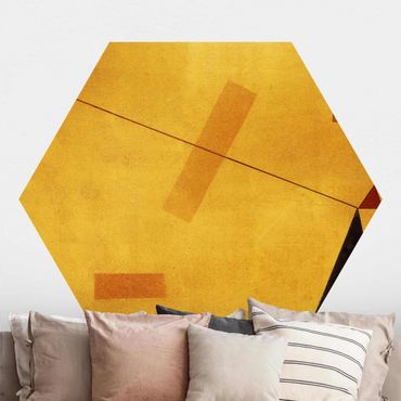Hexagon Mustertapete selbstklebend - Wassily Kandinsky - Außer Gewicht