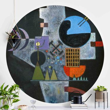 Runde Tapete selbstklebend - Wassily Kandinsky - Kreuzform