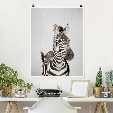 Poster - Zebra Zilla - Hochformat 3:4