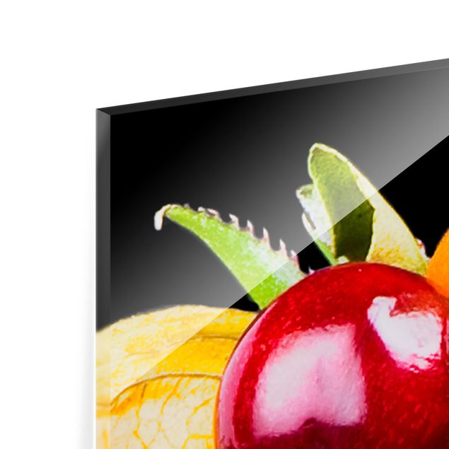 Glasbild mehrteilig - Fruit Bokeh 4-teilig