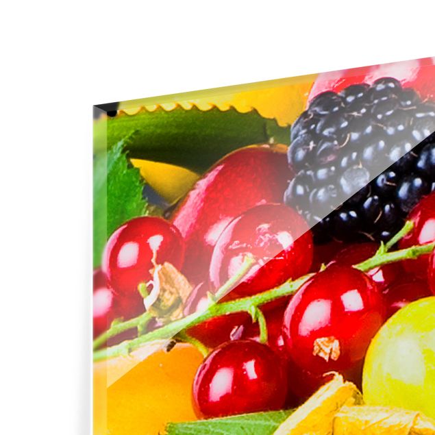 Glasbild mehrteilig - Tropical Fruits 4-teilig