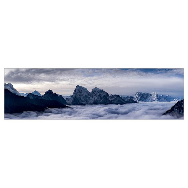 Küchenrückwand - Wolkenmeer im Himalaya