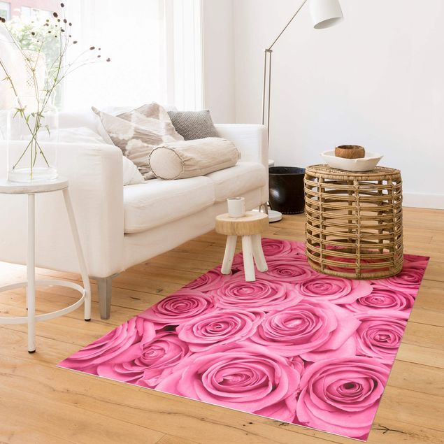 Moderne Teppiche Rosa Rosen