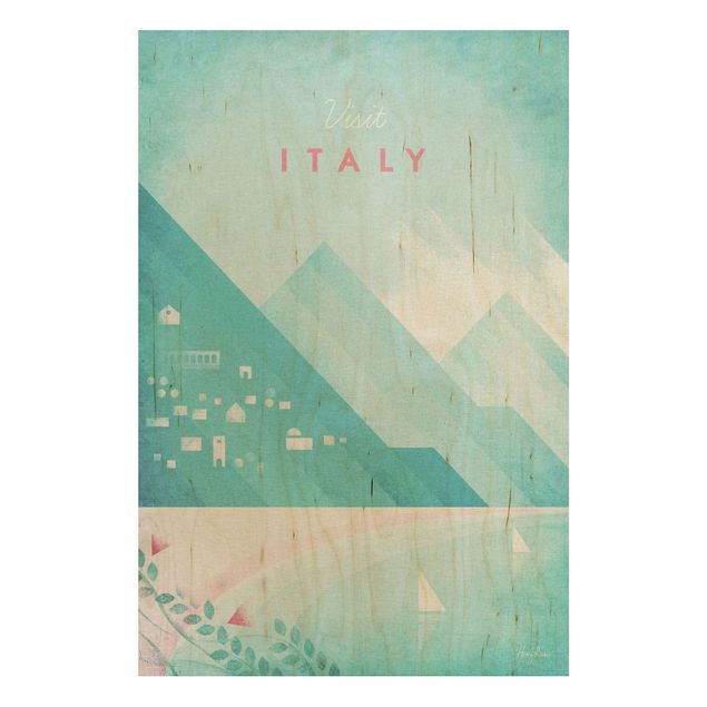Holzbilder Syklines Reiseposter - Italien