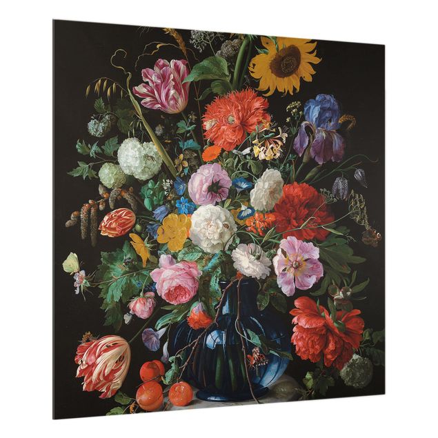 Küchenspritzschutz Jan Davidsz de Heem - Glasvase mit Blumen