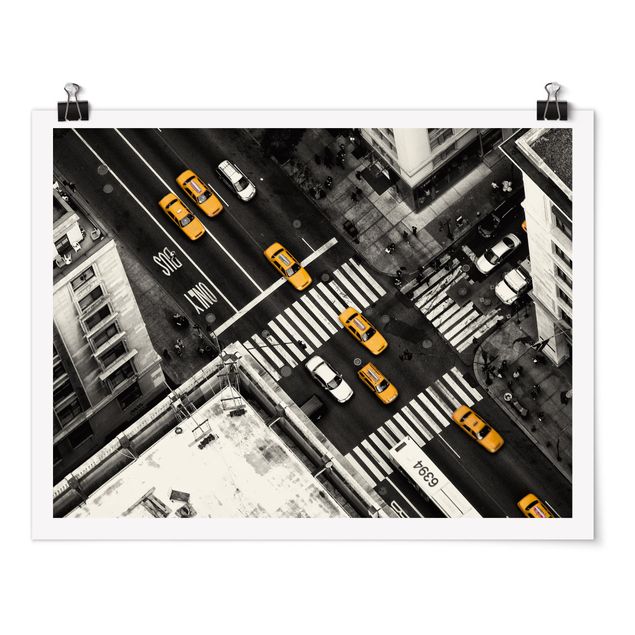 Poster Skylines New York City Cabs