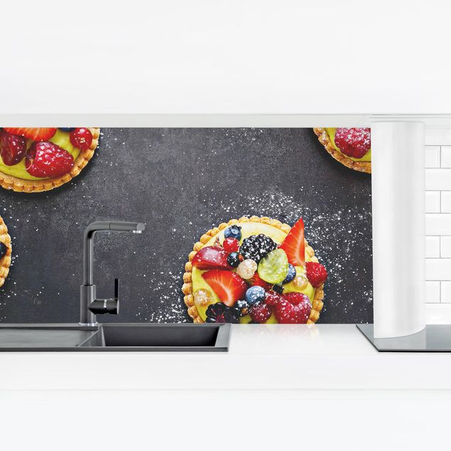 Küchenrückwand selbstklebend Beerendessert