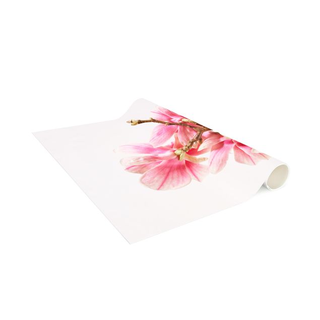 teppich mit blumenmuster Magnolienblüten