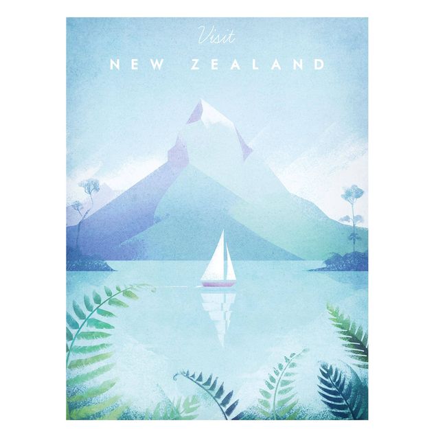 Magnettafeln Syklines Reiseposter - Neuseeland